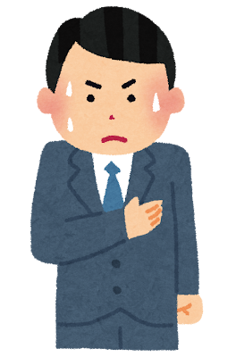 パニック障害を患った男性。突然の動悸に困惑している画像